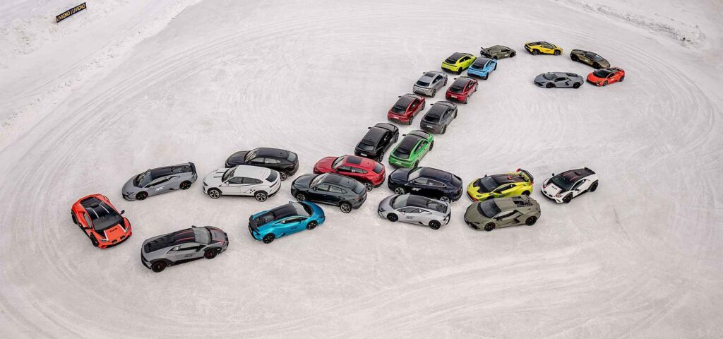 Celebrate 10 years of Accademia Neve with Lamborghini’s ultimate ice and snow driving experience in Livigno, featuring the Urus SE and Revuelto from January 25 to February 6.