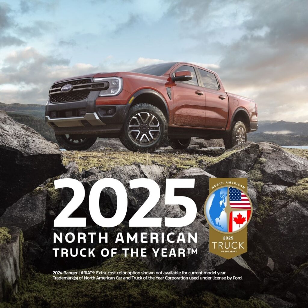 The 2025 Ford Ranger wins North American Truck of the Year, celebrated for its toughness, advanced features, off-road capability, and industry-leading innovation.