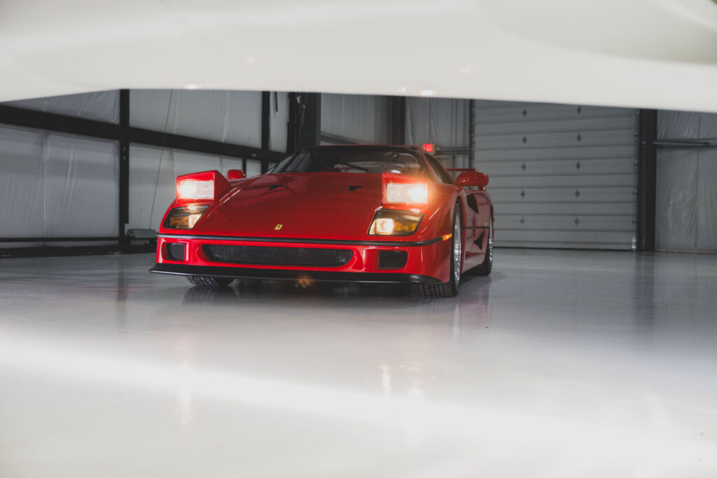 A pristine 1991 Ferrari F40 with just 3,435 miles is up for sale in Miami for £3M. One of 213 US models, this iconic supercar boasts 478 bhp and a top speed of 201mph.