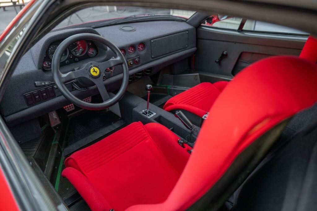 A pristine 1991 Ferrari F40 with just 3,435 miles is up for sale in Miami for £3M. One of 213 US models, this iconic supercar boasts 478 bhp and a top speed of 201mph.