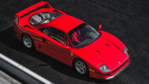 A pristine 1991 Ferrari F40 with just 3,435 miles is up for sale in Miami for £3M. One of 213 US models, this iconic supercar boasts 478 bhp and a top speed of 201mph.