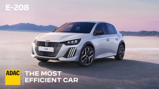 PEUGEOT E-208 and E-308 top the 2024 ADAC EcoTest for efficiency, showcasing low energy consumption, long range, rapid charging, and PEUGEOT’s EV innovation leadership.