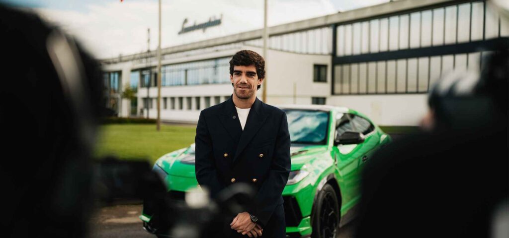 World padel champion Juan Lebrón visits Lamborghini Headquarters, showcasing his journey as a top athlete and sharing insights into his life on and off the court.