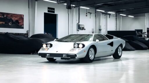 A rare 1975 Lamborghini Countach LP400 'Periscopio' is up for auction at £750K. One of just 157 made with a unique periscope mirror, it's a collector's dream!