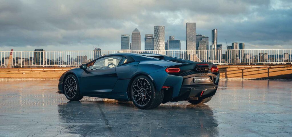 Discover the Lamborghini Temerario, a revolutionary supercar combining a twin-turbo V8 with three electric motors, redefining elegance and performance in London's skyline.