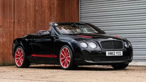 The rare 2012 Bentley Continental GTC Supersport Ice Speed Record edition, once the fastest Bentley at 206mph, is up for auction at £65,000, with only 19 in the UK.