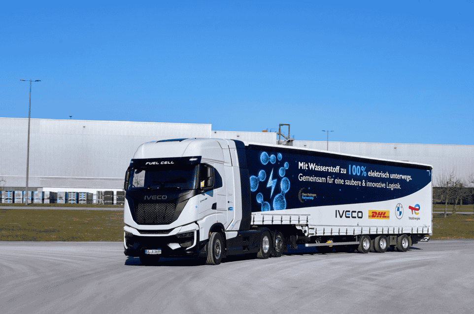 BMW Group tests hydrogen fuel cell trucks in logistics, supporting zero-emission transport with new refueling stations and pioneering hydrogen technology for future mobility.