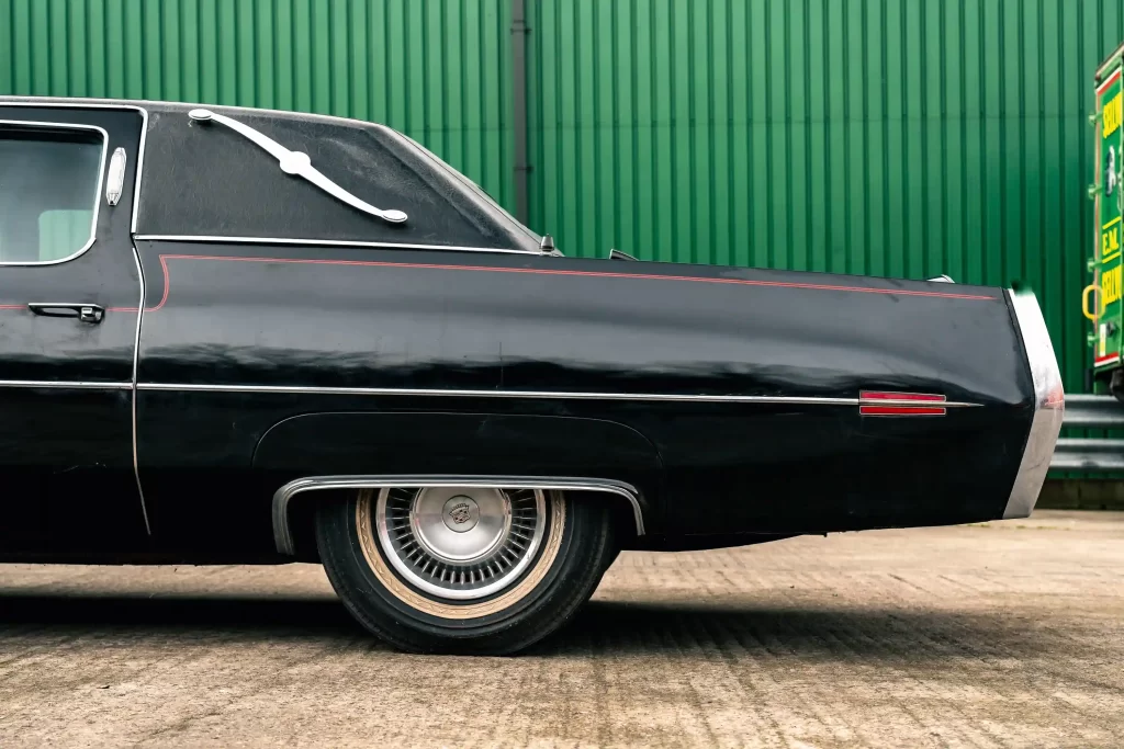 John Entwistle's Cadillac, which inspired *Big Black Cadillac*, is up for auction at £25,000. The rare 1971 Fleetwood needs work before hitting the road again.