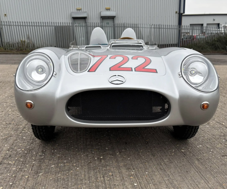 A stunning child-sized replica of Sir Stirling Moss' 1955 Mille Miglia-winning Mercedes-Benz 300 SLR is up for auction, with bids expected between £8,000 and £10,000.