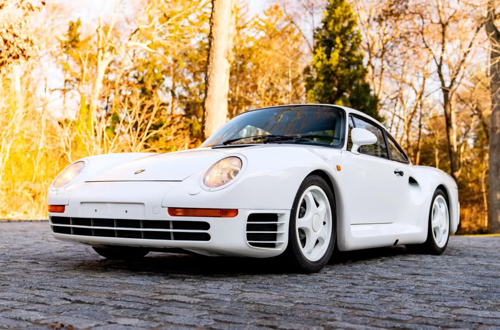 A rare 1988 Porsche 959 Sport, one of just 29 ever made, is set to sell for £5.26 million at RM Sotheby’s in Miami. The 211mph supercar remains highly sought after.