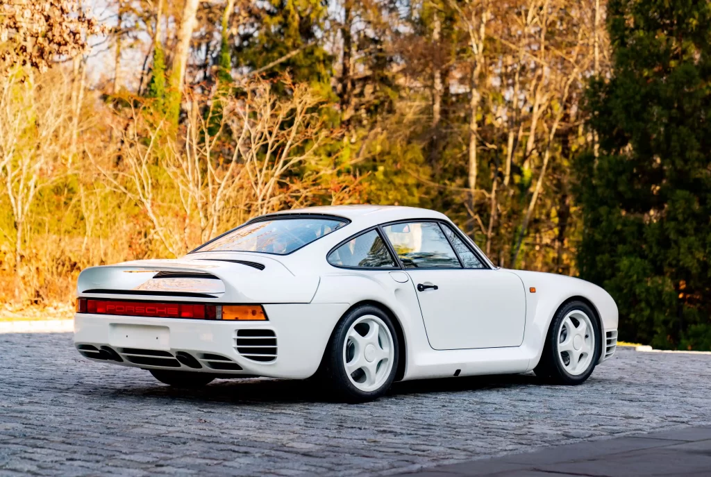 A rare 1988 Porsche 959 Sport, one of just 29 ever made, is set to sell for £5.26 million at RM Sotheby’s in Miami. The 211mph supercar remains highly sought after.