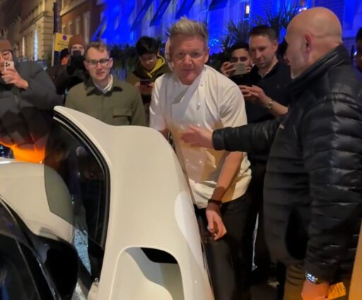 Gordon Ramsay let a young fan sit in and rev his £4m Ferrari Daytona SP3 outside his London restaurant. The heartwarming moment quickly went viral online.