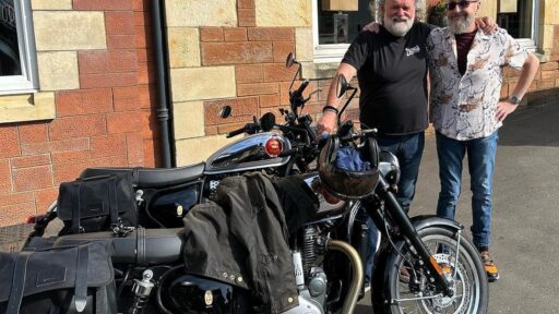 The last motorbike ridden by late Hairy Biker Dave Myers is up for auction - expected to fetch over £10,000, with proceeds going to charity.