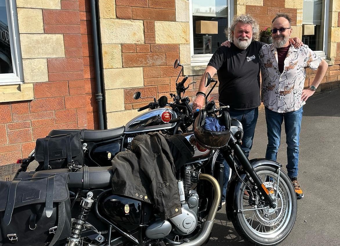 The last motorbike ridden by late Hairy Biker Dave Myers is up for auction - expected to fetch over £10,000, with proceeds going to charity.