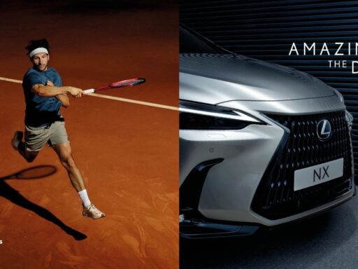 Lexus continues as the ATP Tour’s Platinum Partner in 2025, sponsoring 12 events and providing premium hybrid and electric transportation for players and officials.