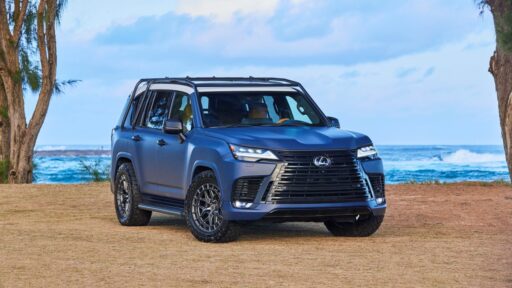 Lexus unveils the Surf LX Concept, a one-of-a-kind luxury SUV designed for surfers, featuring off-road capability, surfboard storage, and adventure-ready amenities.