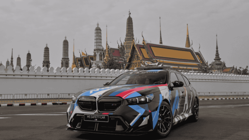 MotoGP kicks off 2025 in Bangkok with a fan event unveiling the new BMW M5 Touring MotoGP Safety Car, featuring a powerful M HYBRID powertrain and racetrack-ready design.