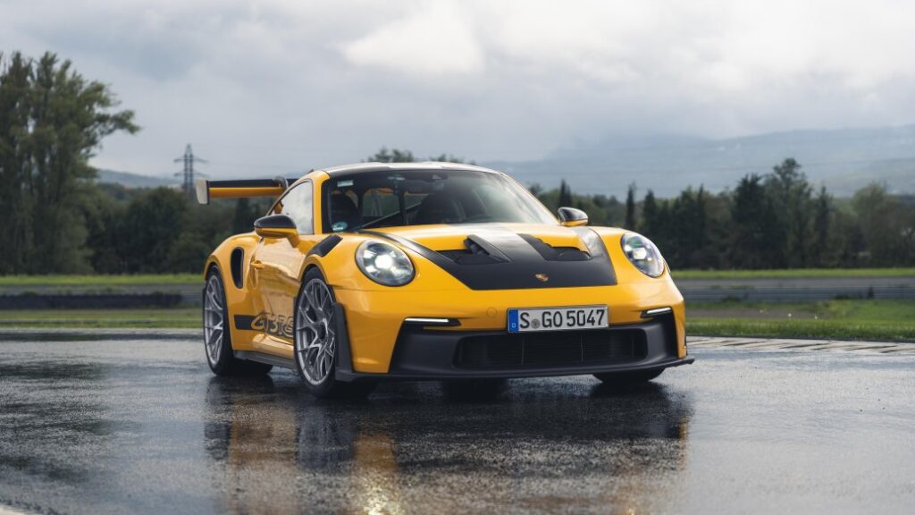 Porsche and Michelin launch the Pilot Sport S 5, a road-legal track tyre designed for wet conditions, enhancing grip, safety, and extending the track-day season for 911 GT3 RS owners.