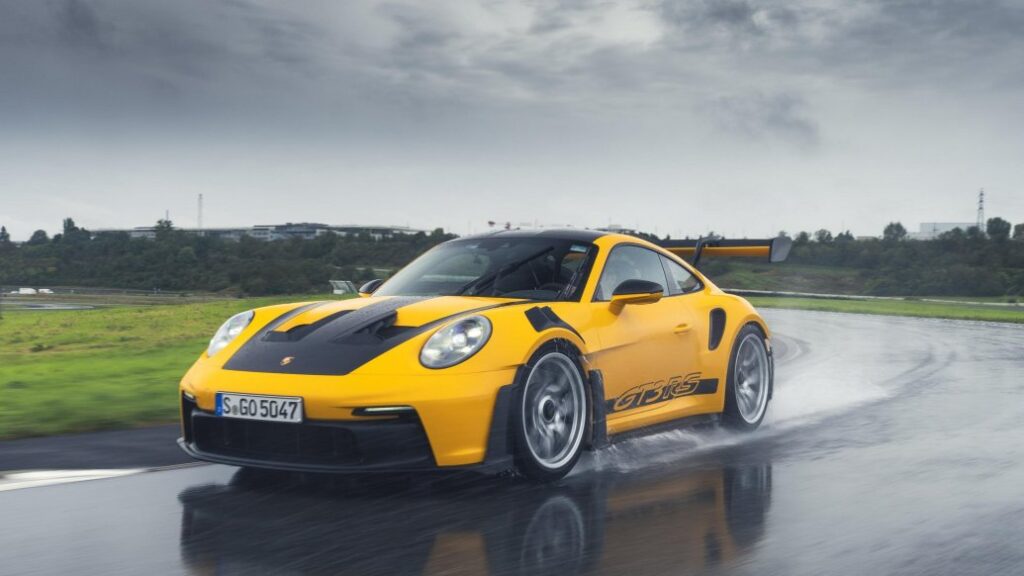 Porsche and Michelin launch the Pilot Sport S 5, a road-legal track tyre designed for wet conditions, enhancing grip, safety, and extending the track-day season for 911 GT3 RS owners.