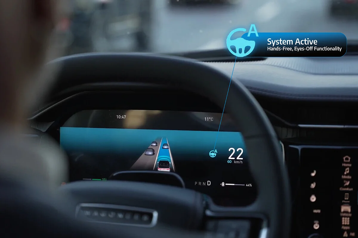 Stellantis debuts STLA AutoDrive, a hands-free, eyes-off Level 3 system enabling automated driving up to 60 km/h, with future upgrades for higher speeds and off-road use.