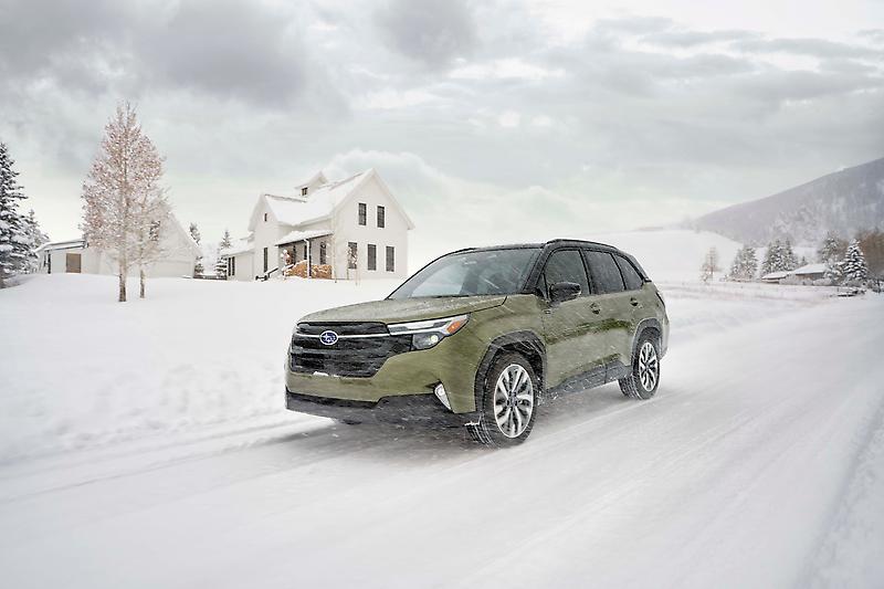 The 2025 Subaru Forester Hybrid debuts with a next-gen powertrain, AWD capability, up to 581-mile range, advanced tech, and 40% better fuel efficiency. Arriving spring 2025.