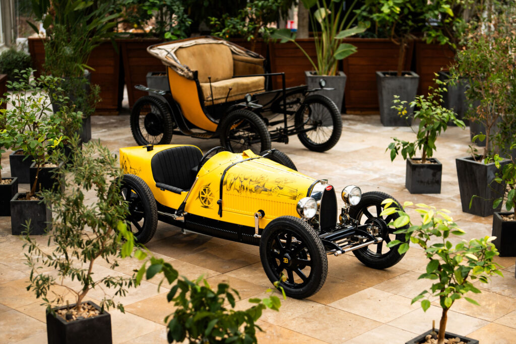 Bugatti and Hedley Studios create a one-of-a-kind Bugatti Baby II, blending artistry, heritage, and luxury with hand-drawn sketches honoring Ettore Bugatti’s legacy.