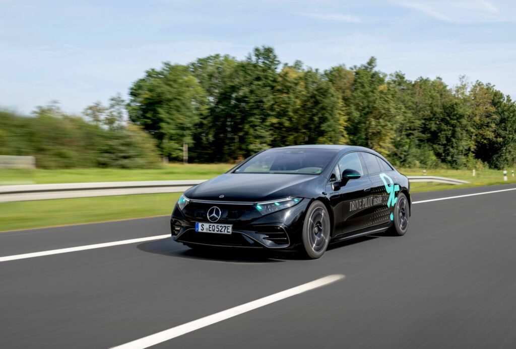 Mercedes-Benz gains approval in Germany to test turquoise marker lights for automated driving, enhancing visibility and trust in Level 3 DRIVE PILOT technology.