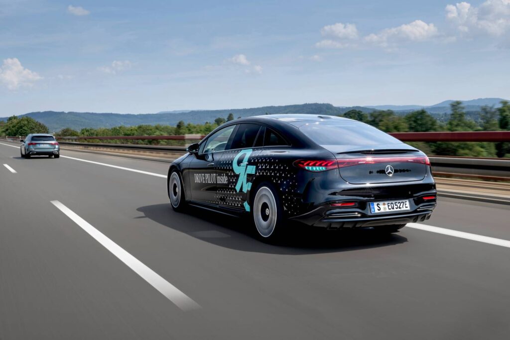 Mercedes-Benz gains approval in Germany to test turquoise marker lights for automated driving, enhancing visibility and trust in Level 3 DRIVE PILOT technology.