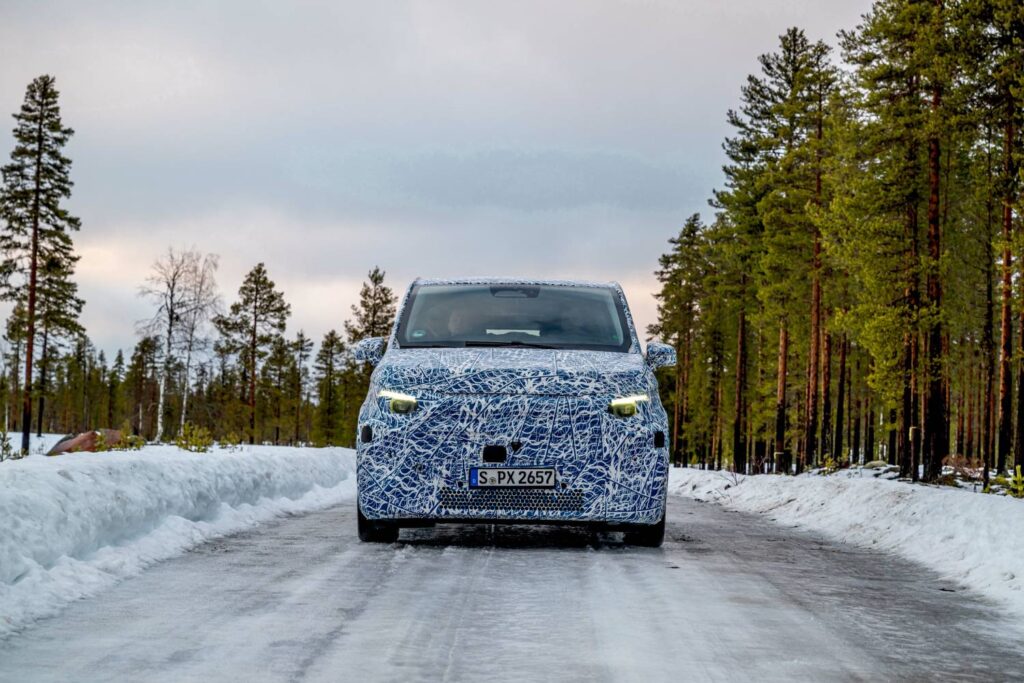 Mercedes-Benz tests its next-gen MPVs in Arctic conditions, refining all-wheel drive, rear-axle steering, and EV efficiency ahead of their 2026 launch.