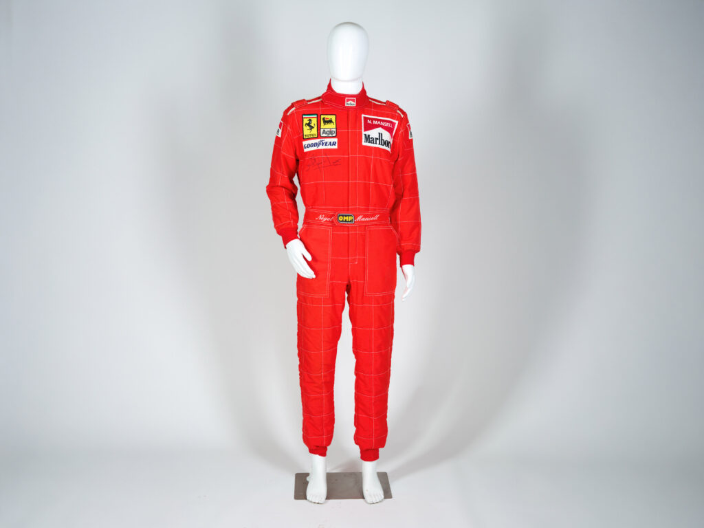 Nigel Mansell is auctioning prized F1 memorabilia, including his 1992 championship helmet and trophy, with items expected to fetch over £150,000 at RM Sotheby’s.