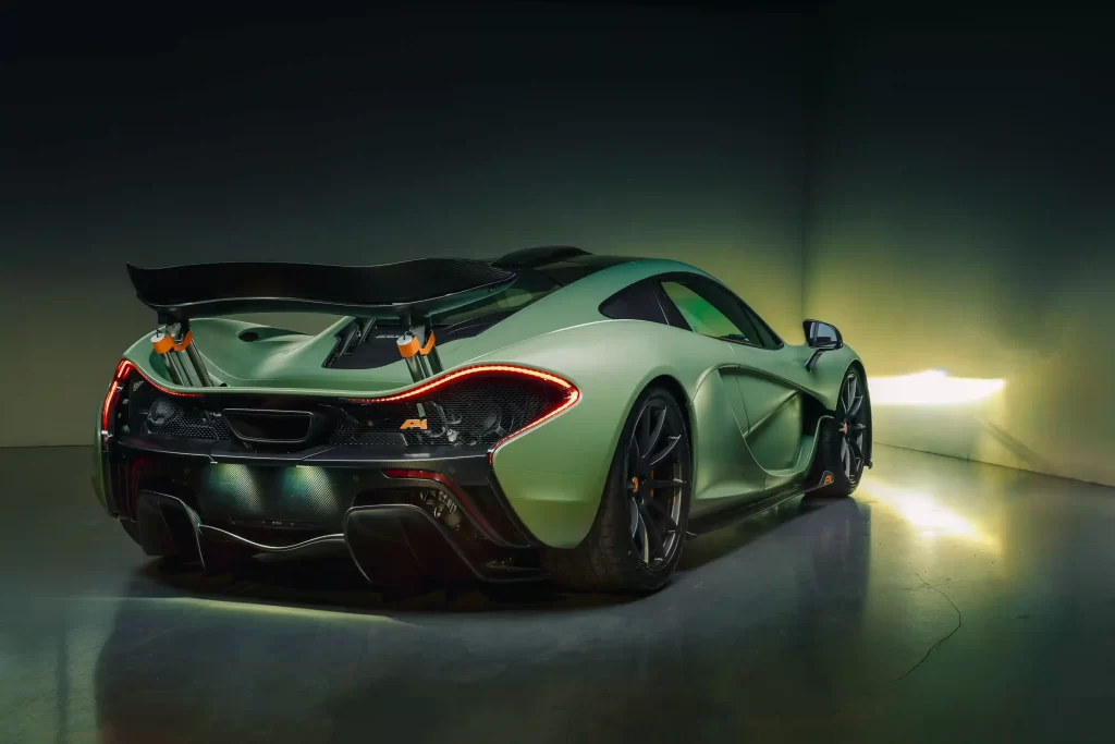 A rare 217mph McLaren P1, never driven and with just 80 miles, is up for sale at £1.2M. The unique matte green supercar goes to auction in Dubai this month.