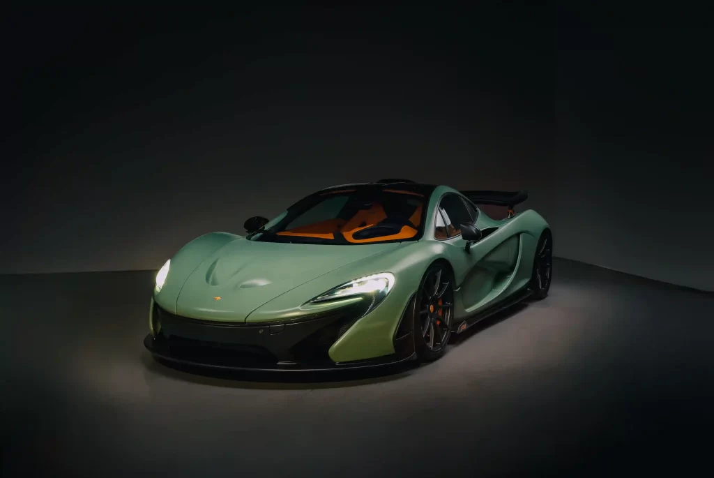 A rare 217mph McLaren P1, never driven and with just 80 miles, is up for sale at £1.2M. The unique matte green supercar goes to auction in Dubai this month.