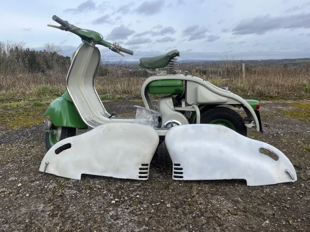 TV star Henry Cole’s 1957 Lambretta LD150 Mk3 is heading to auction on 26 March. Featured on ‘Shed and Buried,’ the vintage scooter is in great condition and road-ready.