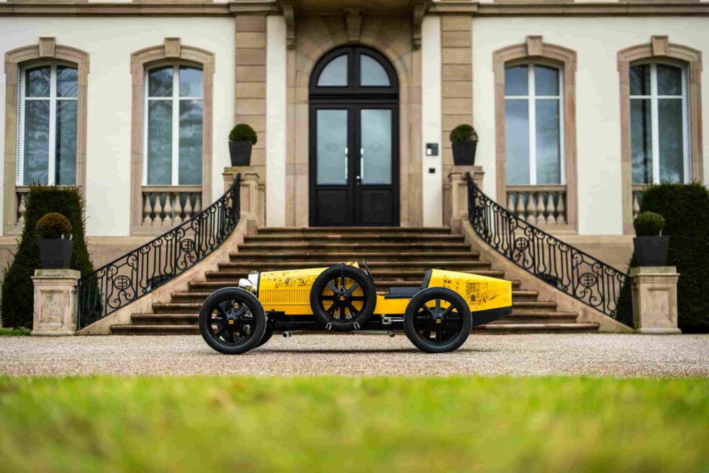 Bugatti's £27,000 Baby II, a three-quarter-scale electric tribute to the iconic Type 35, reaches 45mph and features luxury design, celebrating the racecar's 100th anniversary.