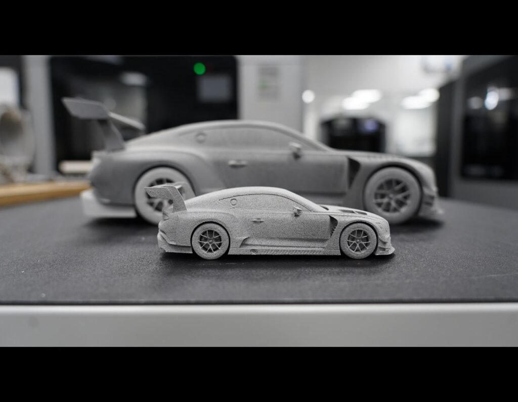 Bentley celebrates 25 years of Additive Manufacturing at its Crewe HQ, showcasing 3D printed gold, sustainability strides, and innovation driving its electric future.