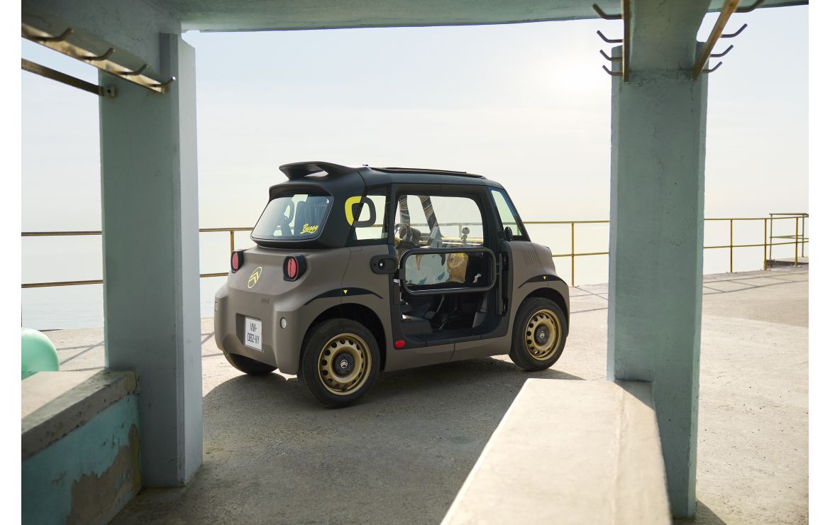 Citroën launches the all-new Ami Buggy, a fun electric vehicle with open design and 75 km range. Orders open 6 May, with prices from €9,590 and delivery in August.