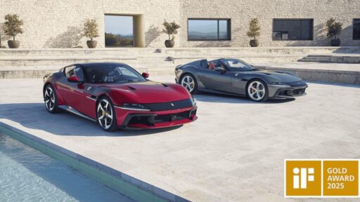 Ferrari 12Cilindri and 12Cilindri Spider win the 2025 iF Design Gold Award for bold, refined design, standing out among 10,500 global entries with their V12 elegance.