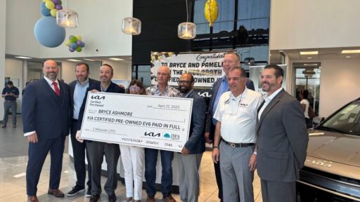 Kia America celebrates the sale of its 1 millionth Certified Pre-Owned vehicle by gifting a 2024 EV6 to a Tampa buyer, highlighting the program’s growth and reliability.