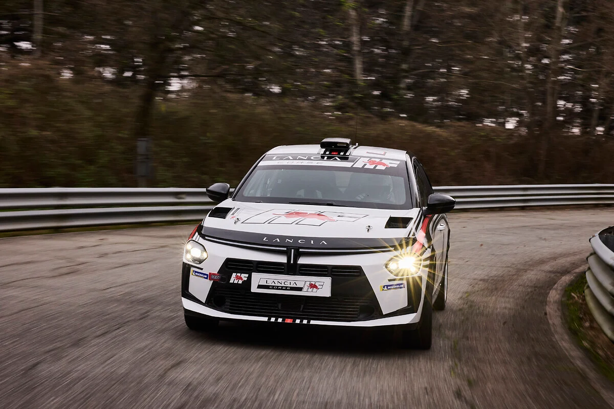 Lancia Corse HF Village comes alive in Alba for Rally Regione Piemonte, showcasing new Ypsilon models, historic cars, test drives, and rally legend Miki Biasion's return.