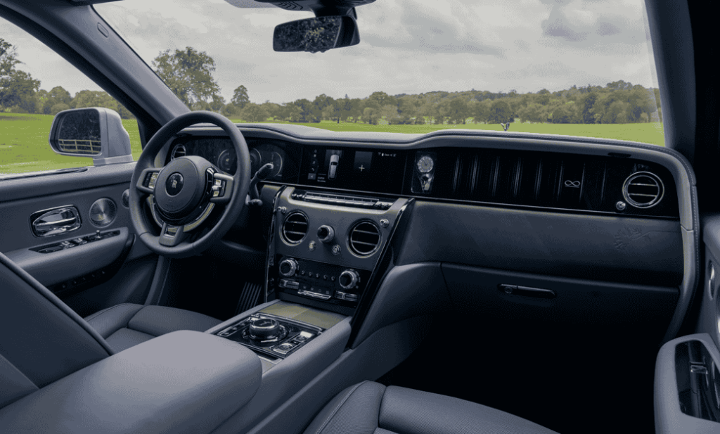 Rolls-Royce unveils Black Badge Cullinan Daisy, a bespoke SUV inspired by nature and crafted with daisy motifs, starry skies, and hiking gear for elegant adventure.