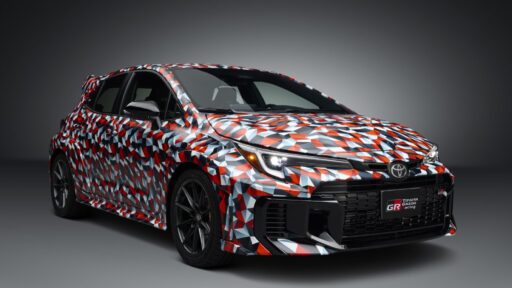 Toyota previews a camouflaged GR Corolla prototype with enhanced aerodynamics, torque boost, and track-ready features ahead of Formula Drift Long Beach event.