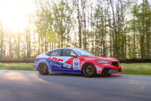 Acura Integra Type S with HRC prototype parts tackles the 3,000-mile One Lap of America rally, testing performance upgrades across nine racetracks in eight intense days.