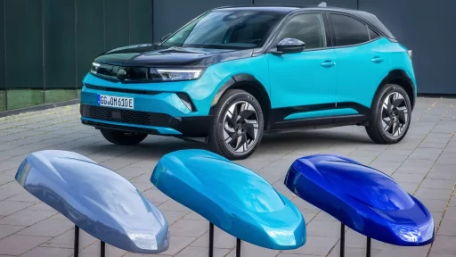 The 2026 Opel Mokka debuts bold new colors like Kolibri Blue and Tropikal Green, enhancing its stylish design while offering hybrid and electric options with eco features.