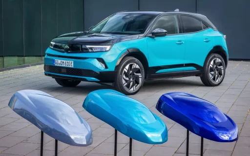 The 2026 Opel Mokka debuts bold new colors like Kolibri Blue and Tropikal Green, enhancing its stylish design while offering hybrid and electric options with eco features.
