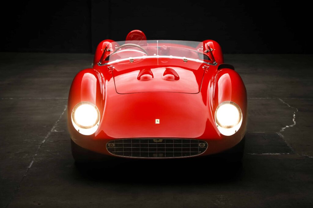 A rare 1957 Ferrari 500 TRC, praised for its stunning design and race history, is expected to fetch up to £7m at RM Sotheby’s auction in Los Angeles on 29 May.