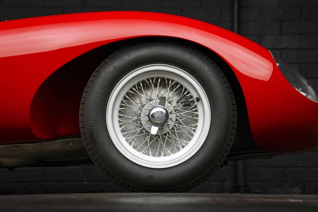 A rare 1957 Ferrari 500 TRC, praised for its stunning design and race history, is expected to fetch up to £7m at RM Sotheby’s auction in Los Angeles on 29 May.