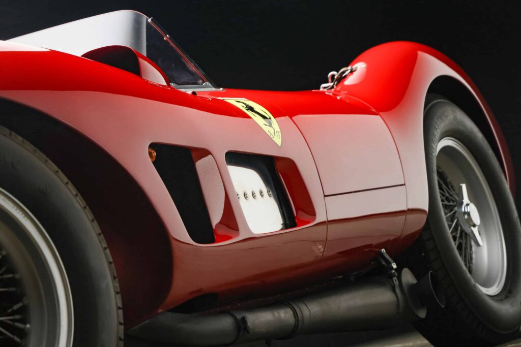 A rare 1957 Ferrari 500 TRC, praised for its stunning design and race history, is expected to fetch up to £7m at RM Sotheby’s auction in Los Angeles on 29 May.