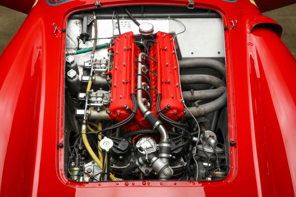 A rare 1957 Ferrari 500 TRC, praised for its stunning design and race history, is expected to fetch up to £7m at RM Sotheby’s auction in Los Angeles on 29 May.