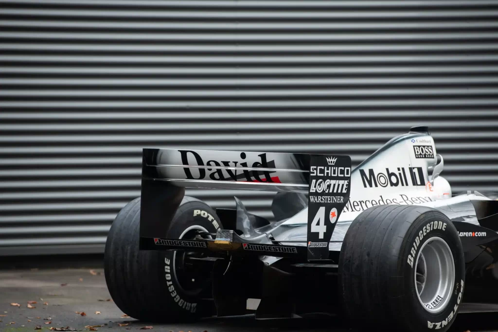 David Coulthard’s 2001 Grand Prix-winning McLaren MP4-16, once driven to victory in Austria, is up for sale by RM Sotheby’s for £1.3m in Milan on 22 May.