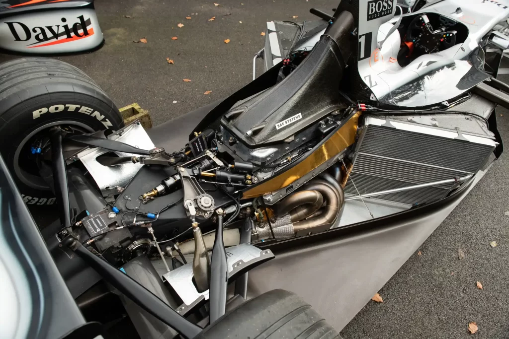 David Coulthard’s 2001 Grand Prix-winning McLaren MP4-16, once driven to victory in Austria, is up for sale by RM Sotheby’s for £1.3m in Milan on 22 May.